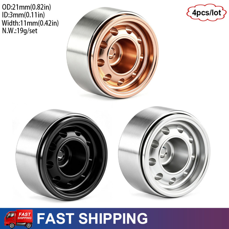 Wheel Rim Rc - 4Pcs Aluminum 0.7inch Beadlock Wheel Rims