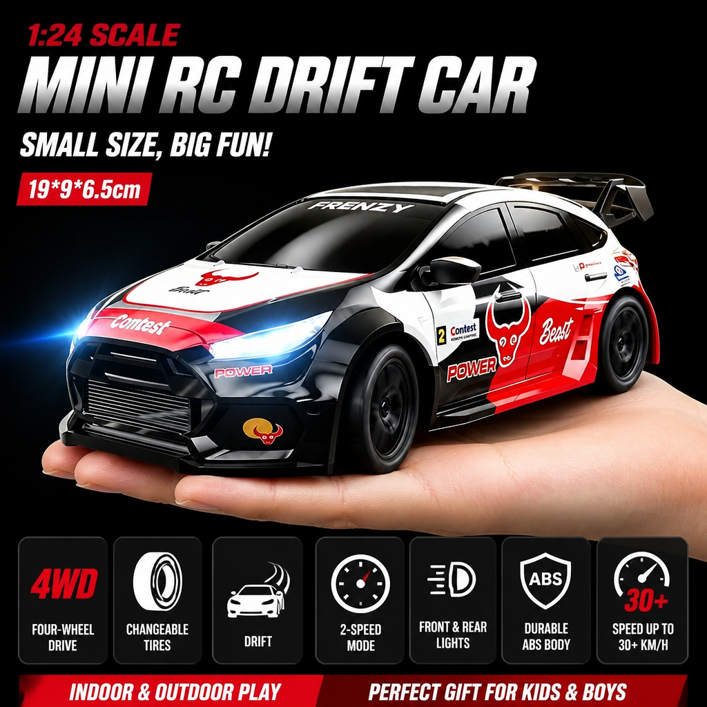 Rc Hobby Drift Car - 4WD Desktop RC Drift Car Professional