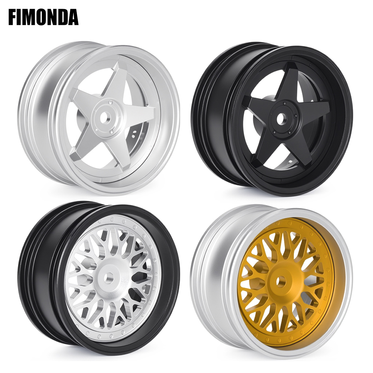 4Pcs Aluminum Wheel Hubs Rim 5 – обзор и цена Wheel Rim Rc