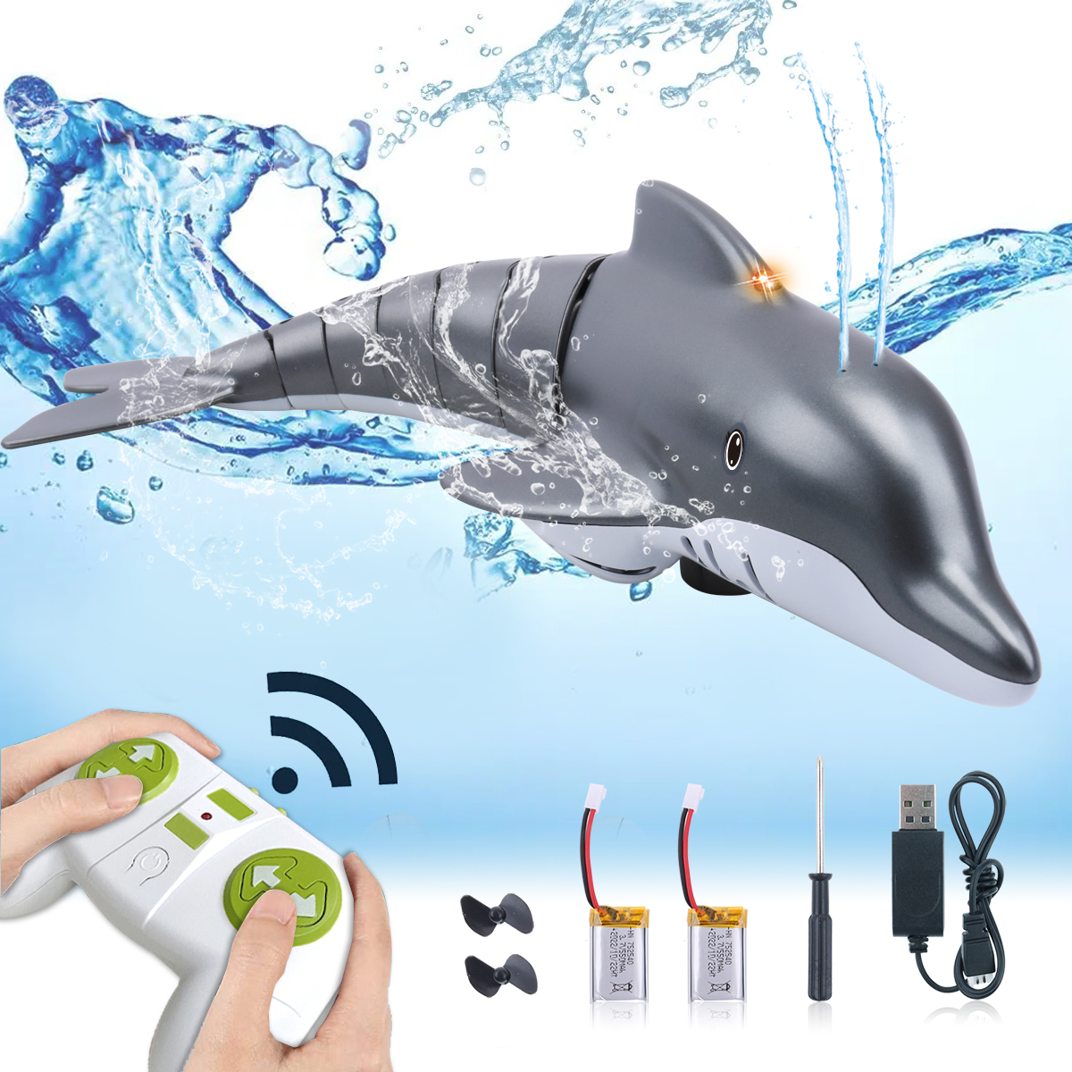 Shark  Rc Dolphin whale Spray  – обзор и цена Rc Submarine Water