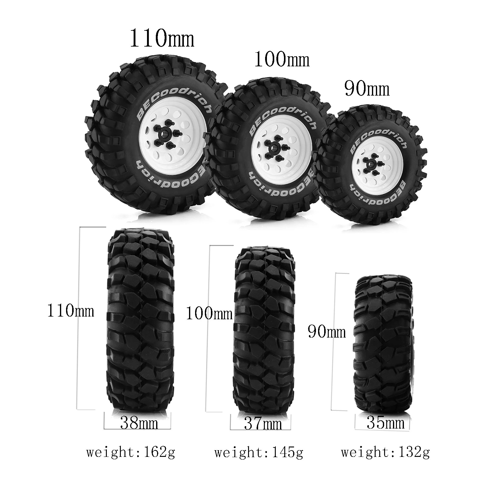4pcs RC 1.9