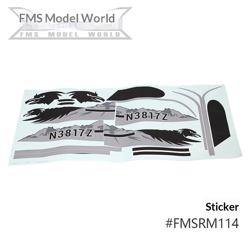 FMS RC Plane Decals For 1700mm – обзор и цена Rc Hobby & Maskinservice I Eskilstuna