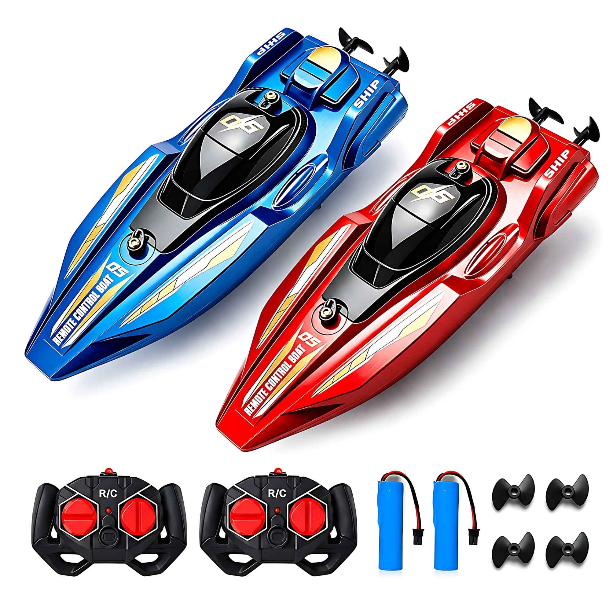 2Pcs RC Speed Boat Set Remote  – обзор и цена Rc Hobby Grade Boat
