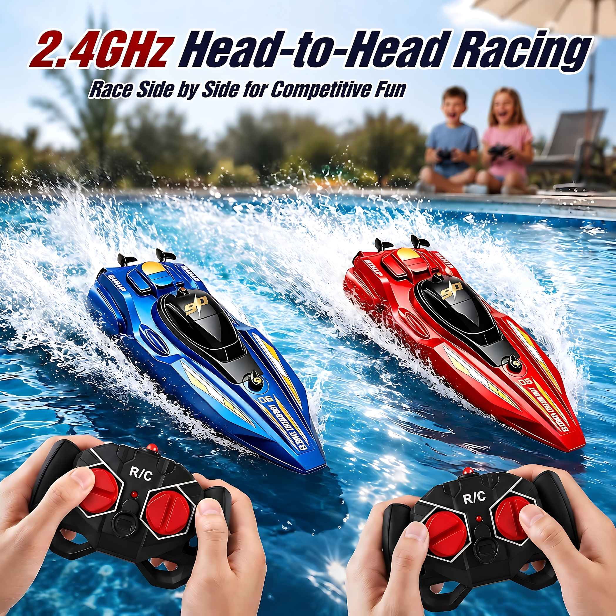 2Pcs RC Speed Boat Set Remote  – обзор и цена Rc Hobby Grade Boat