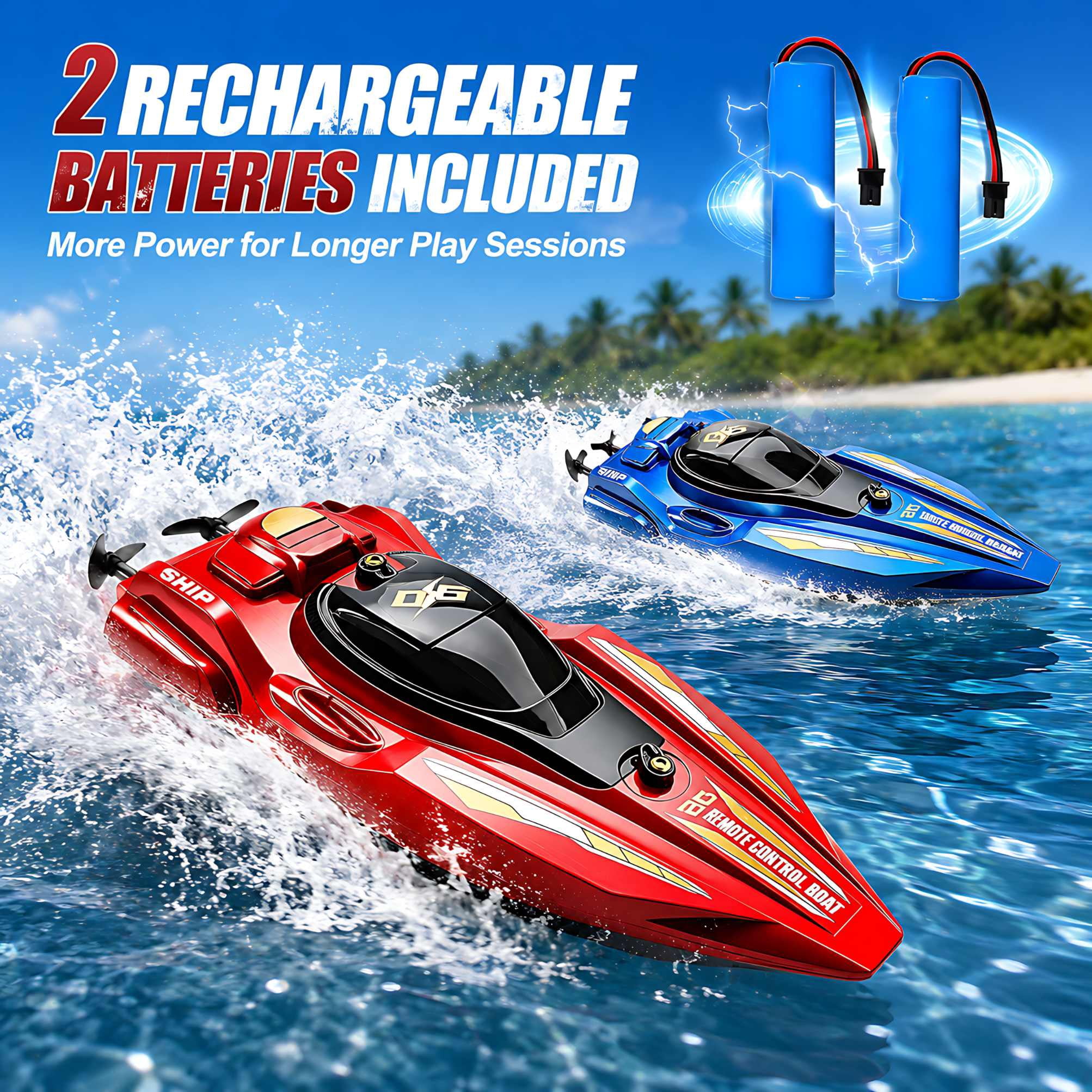 2Pcs RC Speed Boat Set Remote  – обзор и цена Rc Hobby Grade Boat
