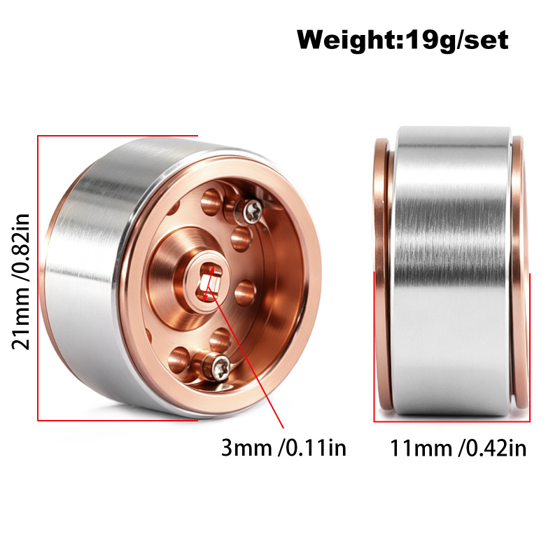 4Pcs 0.7'' Metal RC Car Beadlo – обзор и цена Wheel Rim Rc